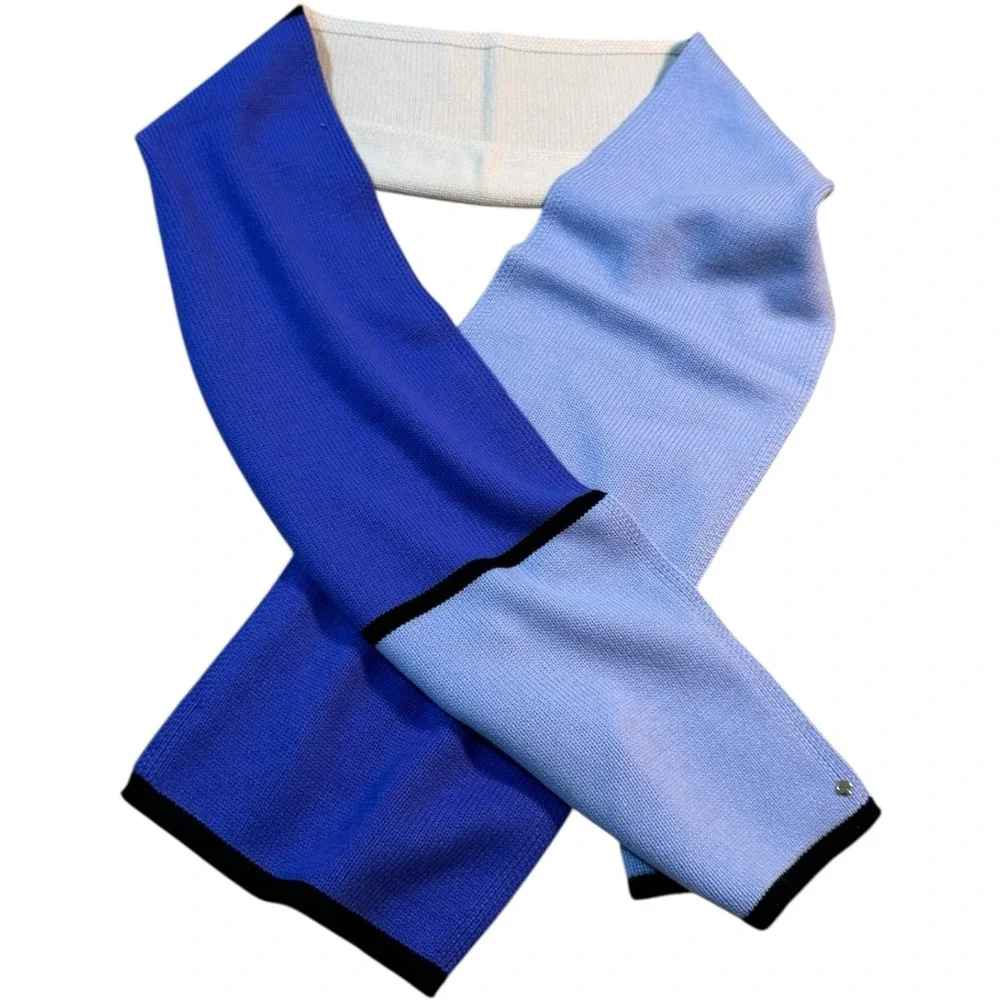 Kate Spade‎ Blues Colorblock Knit Scarves Scarf Acrylic/Wool Blend